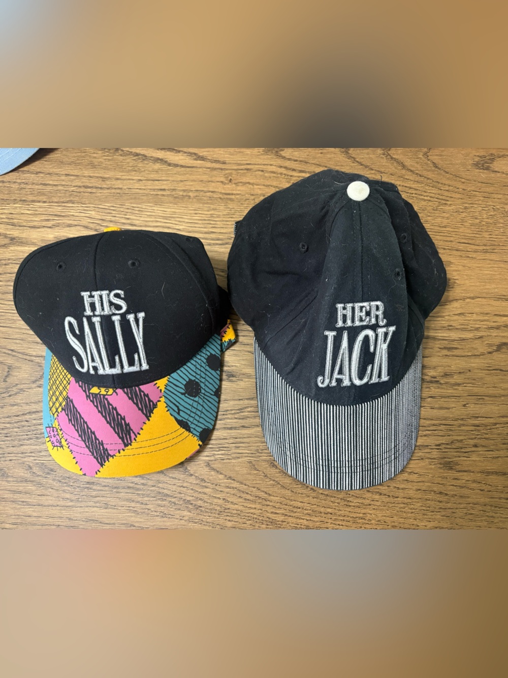 Jack and sally Baseball Caps -
